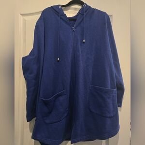 Roman's Deep Blue Full-Zip Hoodie